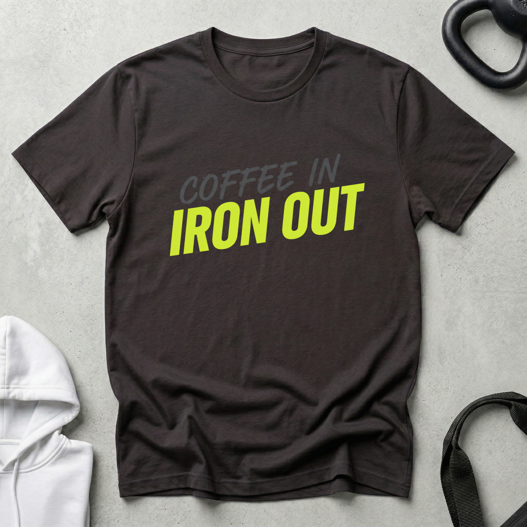 Coffee in iron out T‑Shirt