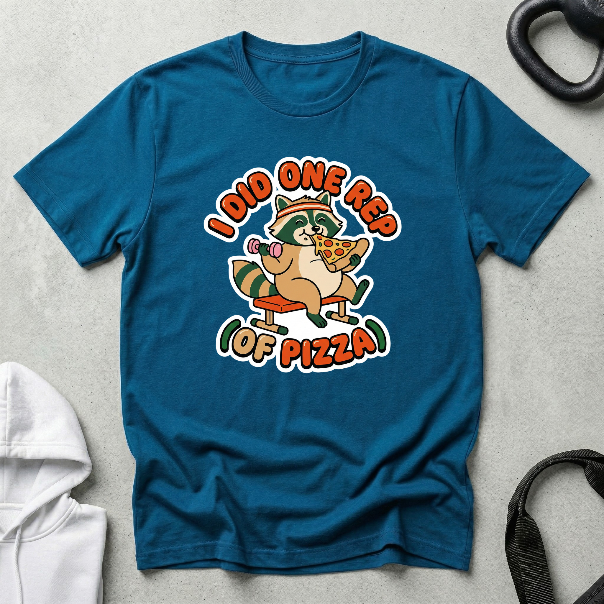 I did one rep of pizza T‑Shirt