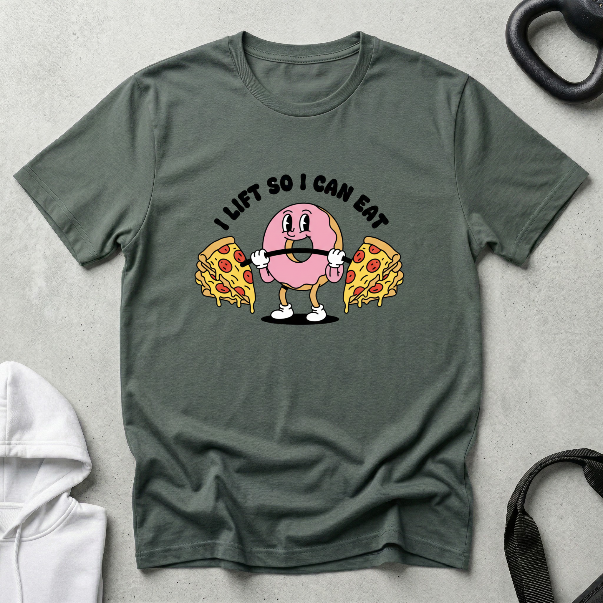 I lift so i can eat T‑Shirt